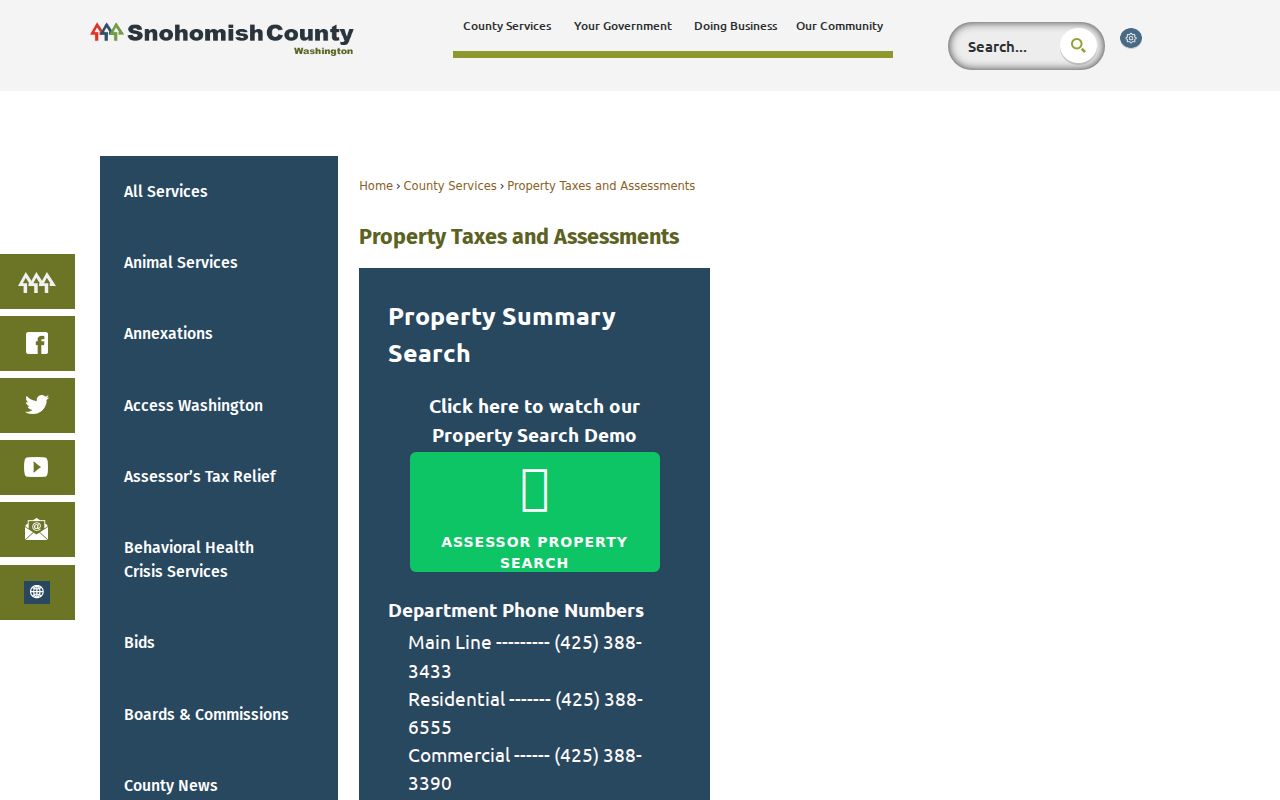 Edmonds residents directory property search entry